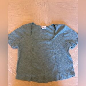 Outlaw Green Short Sleeve Top